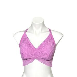 Auden Floral Lace Bralette Size X Large Purple